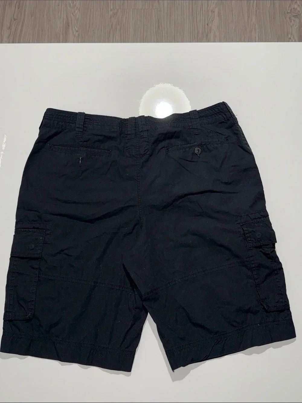 Express Men’s Black Cargo Shorts with Utility Pockets